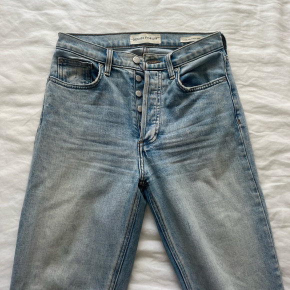 DENIM FORUM ARLO HIGH RISE STRAIGHT JEAN - Picture 1 of 5